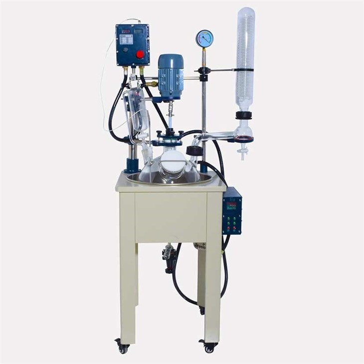 Double Jacketed Glass Reactor
